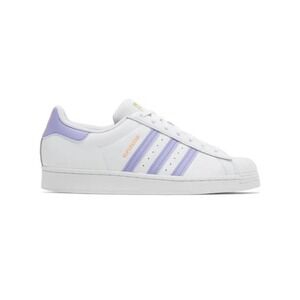Adidas Superstar White Purple Gold Shell Toe Mens Sneakers GX2537 Size 12